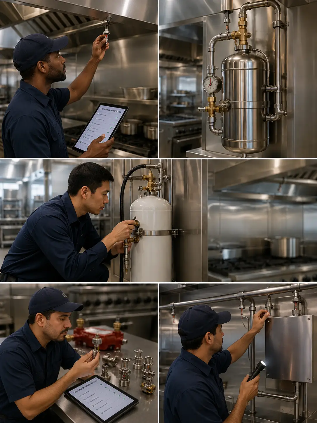 Kitchen fire suppression system service